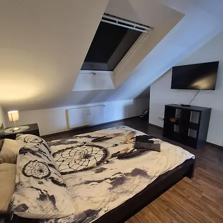 Small Attic With Terrace In The Center *